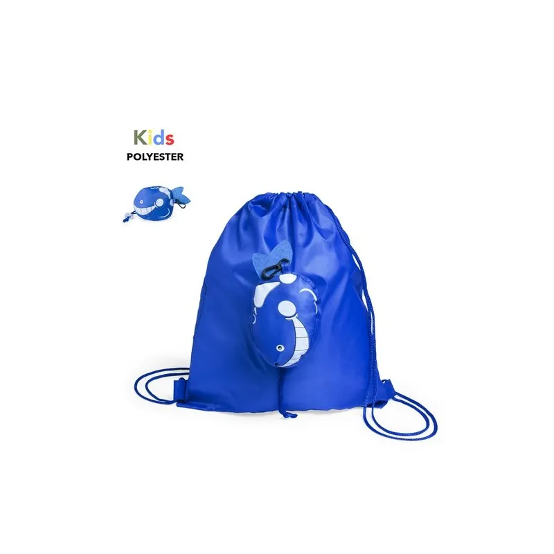Sac à Dos Pliable Personnalisé Écologique pour Enfants Kissa Matières : polyester Couleurs : noir objet promotionnel éco-respons