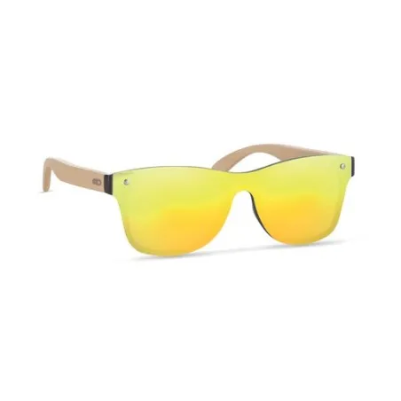 Lunettes de soleil personnalisées pour entreprises - ALOHA Couleurs : marron Matières : acier inoxydable recyclé personnalisable