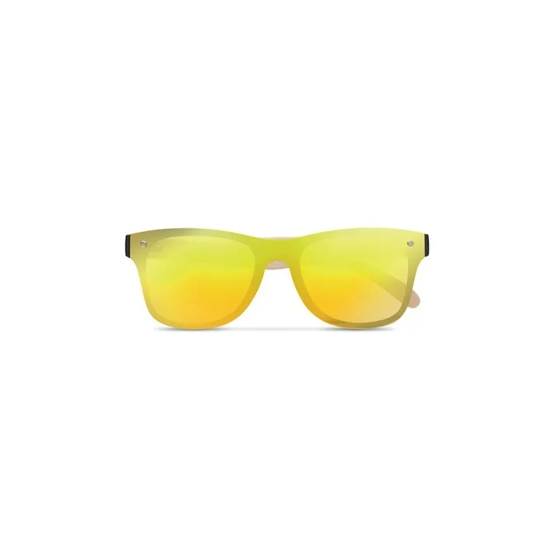 Lunettes de soleil personnalisées pour entreprises - ALOHA Couleurs : marron Matières : acier inoxydable recyclé livraison expre
