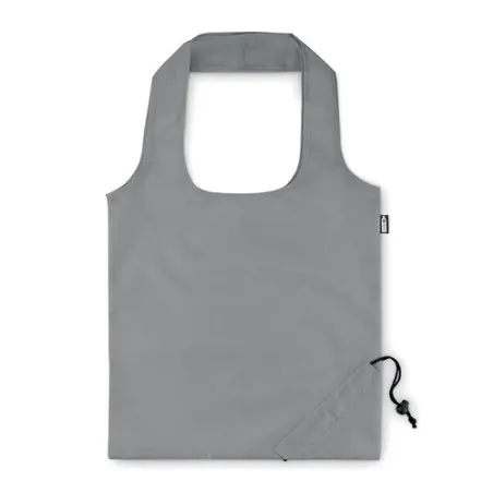 Sac de Courses Pliable Écologique en RPET - FOLDPET Couleurs : blanc Matières : acier inoxydable recyclé impression haute défini