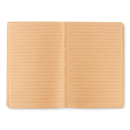 Carnet A5 personnalisé en liège - NOTECORK, idéal pour cadeaux d'entreprise Matières : coton Couleurs : beige personnalisable av