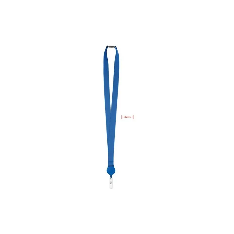 Lanyard Extensible Personnalisé avec Badge - ZIP Matières : ABS recyclé Couleurs : blanc personnalisable avec votre logo
