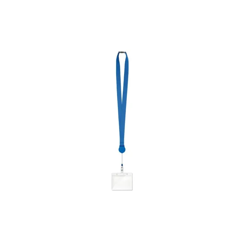 Lanyard Extensible Personnalisé avec Badge - ZIP Matières : ABS recyclé Couleurs : blanc impression haute définition