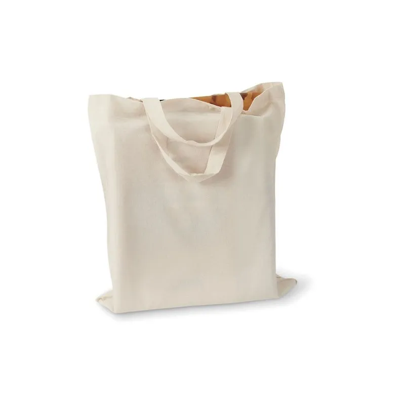 Sac shopping écologique personnalisable en coton 140gr/m² - MARKETA Matières : coton biologique Couleurs : bleu personnalisable 
