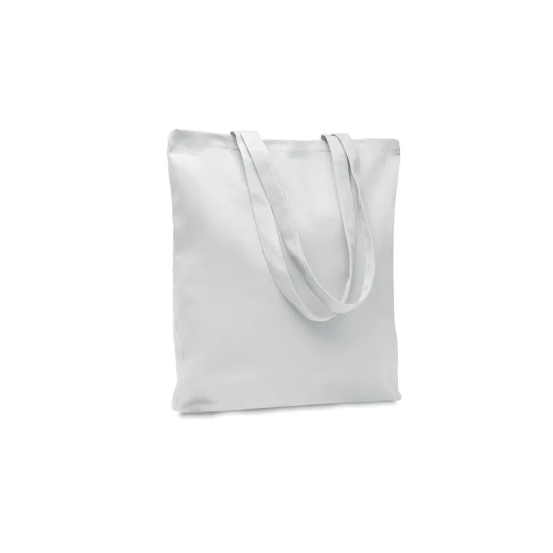 Sac shopping écologique en toile 270 gr/m² personnalisé RASSA COLOURED Taille textile : S Couleurs : gris chiné personnalisable 