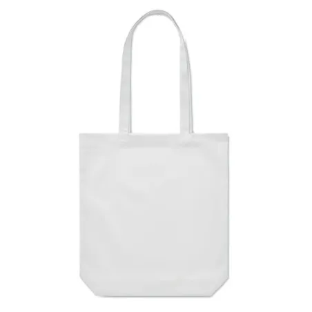 Sac shopping écologique en toile 270 gr/m² personnalisé RASSA COLOURED Taille textile : S Couleurs : gris chiné marquage couleur