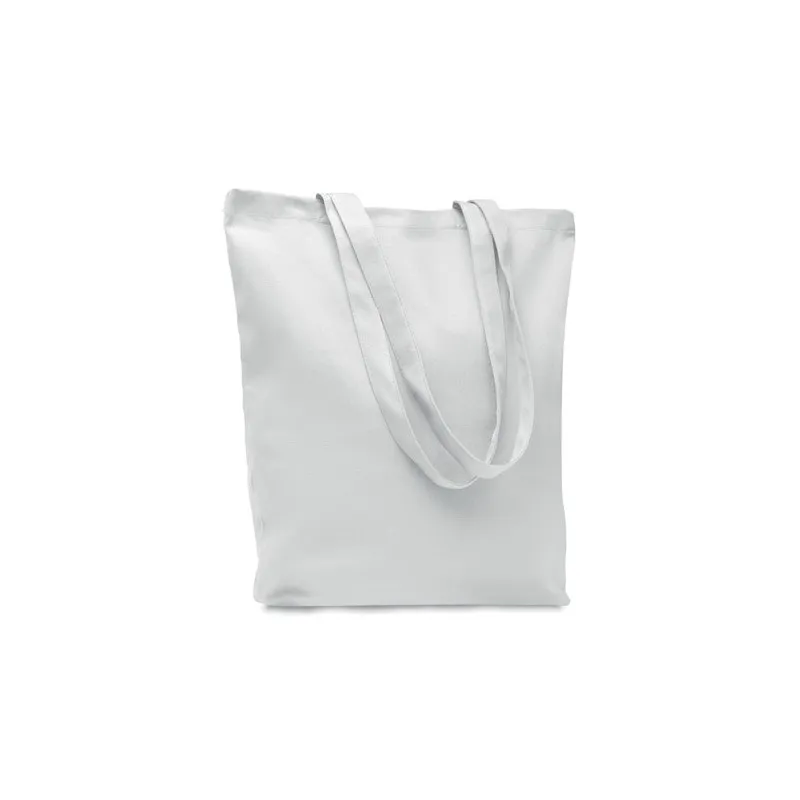 Sac shopping écologique en toile 270 gr/m² personnalisé RASSA COLOURED Taille textile : S Couleurs : gris chiné cadeau entrepris