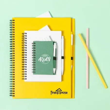 Cahier Pratique Écologique Personnalisé pas cher - Tecnar Matières : non tissé Couleurs : orange objet promotionnel éco-responsa