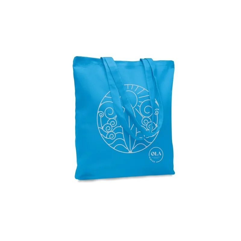 Sac shopping écologique en toile 270 gr/m² personnalisé RASSA COLOURED Taille textile : XL Couleurs : gris chiné accessoire évén