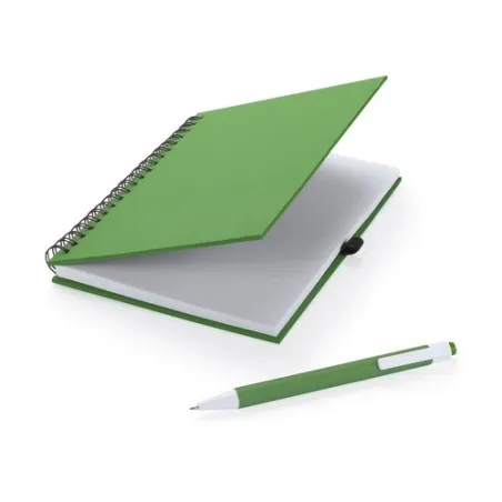 Carnet Personnalisable Écologique Koguel Matières : non tissé Couleurs : vert citron objet publicitaire robuste