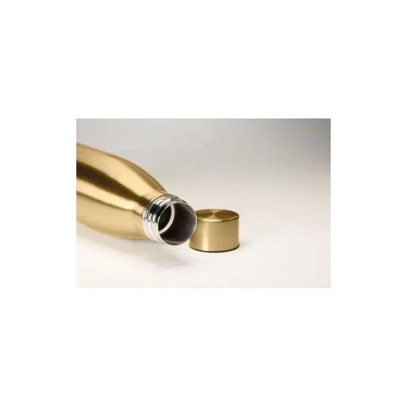 Bouteille isotherme double paroi 500ml personnalisée - BELO BOTTLE Couleurs : noir Matières : acier inoxydable recyclé cadeau en