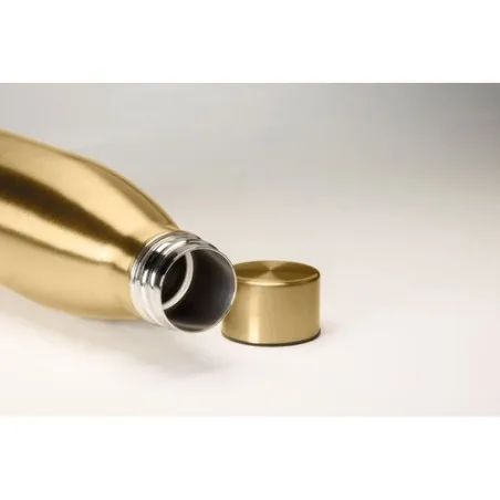 Bouteille isotherme double paroi 500ml personnalisée - BELO BOTTLE Couleurs : noir Matières : acier inoxydable recyclé cadeau en