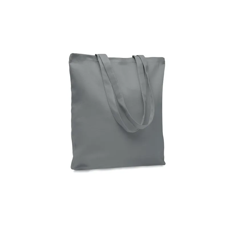 Sac shopping écologique en toile 270 gr/m² personnalisé RASSA COLOURED Taille textile : XXL Couleurs : gris chiné goodies public