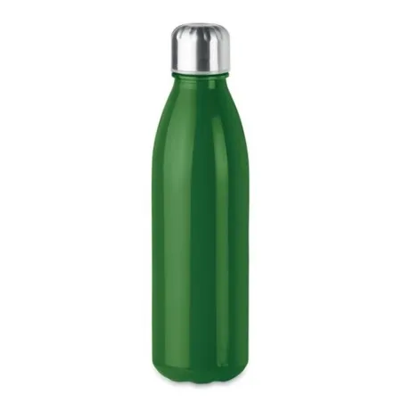 Bouteille en verre personnalisée 650ml - ASPEN GLASS Matières : bambou Couleurs : vert citron goodies publicitaire événementiel