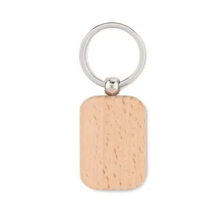 Porte-clés rectangulaire en bois personnalisé TOTY WOOD Matières : bois Couleurs : beige