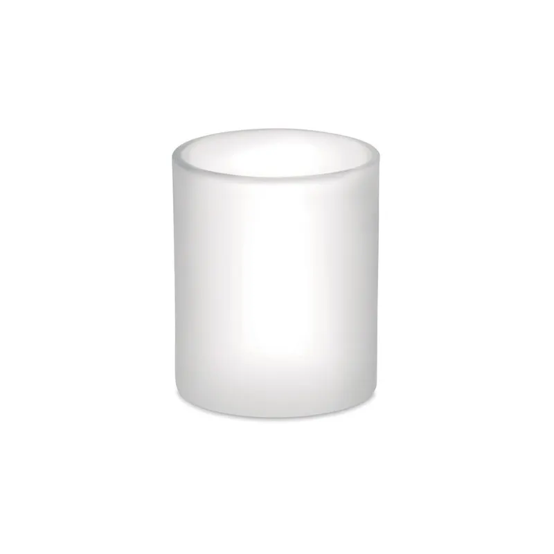 Mug en verre sublimable 300ml personnalisable Matières : papier recyclé Couleurs : bleu personnalisable avec votre logo