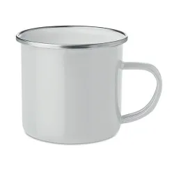 Tasse en métal émaillé plateado - Accessoire pratique pour téléphone personnalisé DOT Matières : métal Couleurs : gris