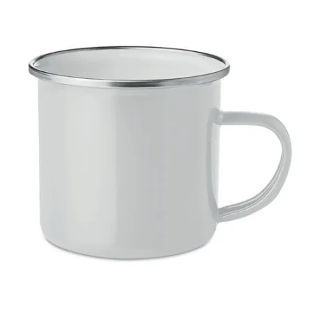 Tasse en métal émaillé plateado - Accessoire pratique pour téléphone personnalisé DOT Matières : métal Couleurs : gris