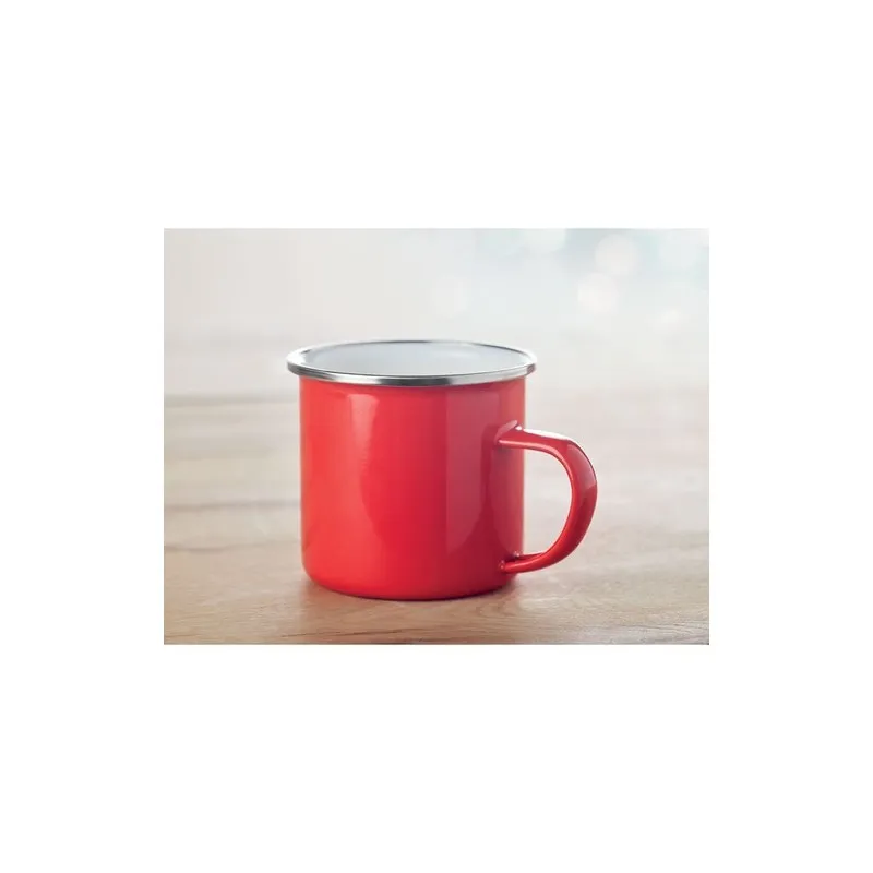 Tasse en métal émaillé plateado - Accessoire pratique pour téléphone personnalisé DOT Matières : métal Couleurs : bleu livraison