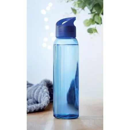 Bouteille en verre écologique 470ml PRAGA Matières : acier inoxydable Couleurs : vert foncé personnalisation rapide en France