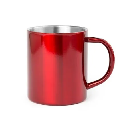 Mug Bicolore Personnalisable Yozax Matières : carton Couleurs : rouge objet promo petit budget