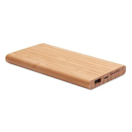 Chargeur Écologique Personnalisé Powerbank en Bambou - ARENA Matières : grès Couleurs : noir