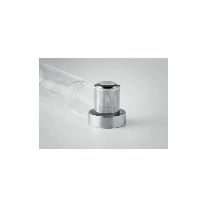 Bouteille en verre écologique personnalisée - UTAH TEA Couleurs : blanc Matières : acier inoxydable recyclé cadeau entreprise pa