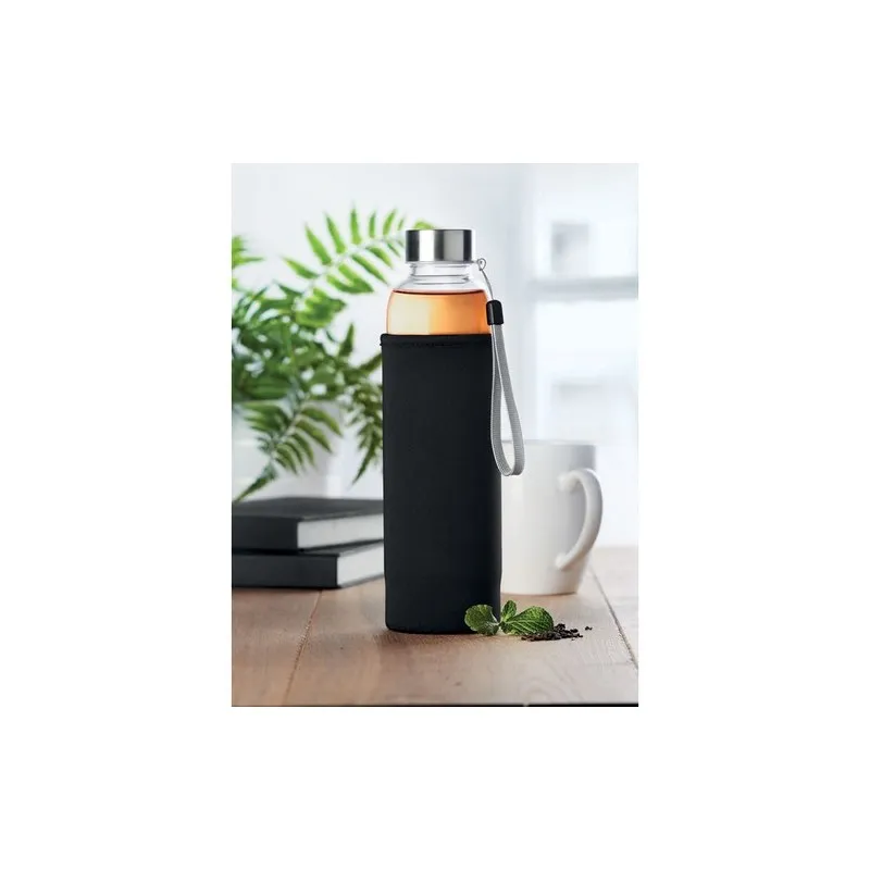 Bouteille en verre écologique personnalisée - UTAH TEA Couleurs : blanc Matières : acier inoxydable recyclé impression haute déf