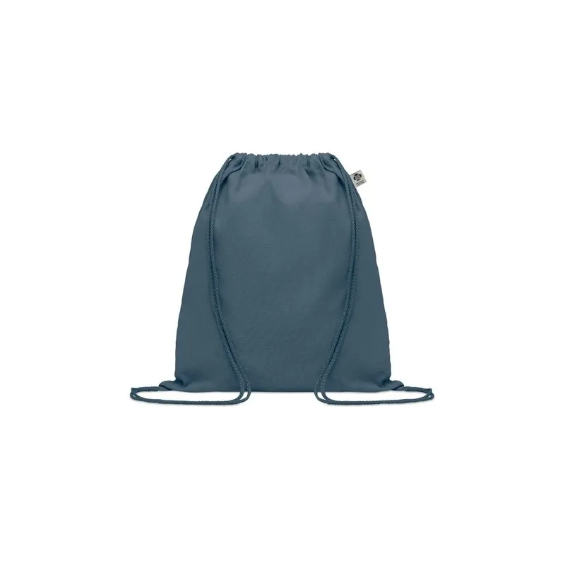 Sac à cordon personnalisé en coton organique YUKI COLOUR Taille textile : S Couleurs : vert marquage laser ultra précis