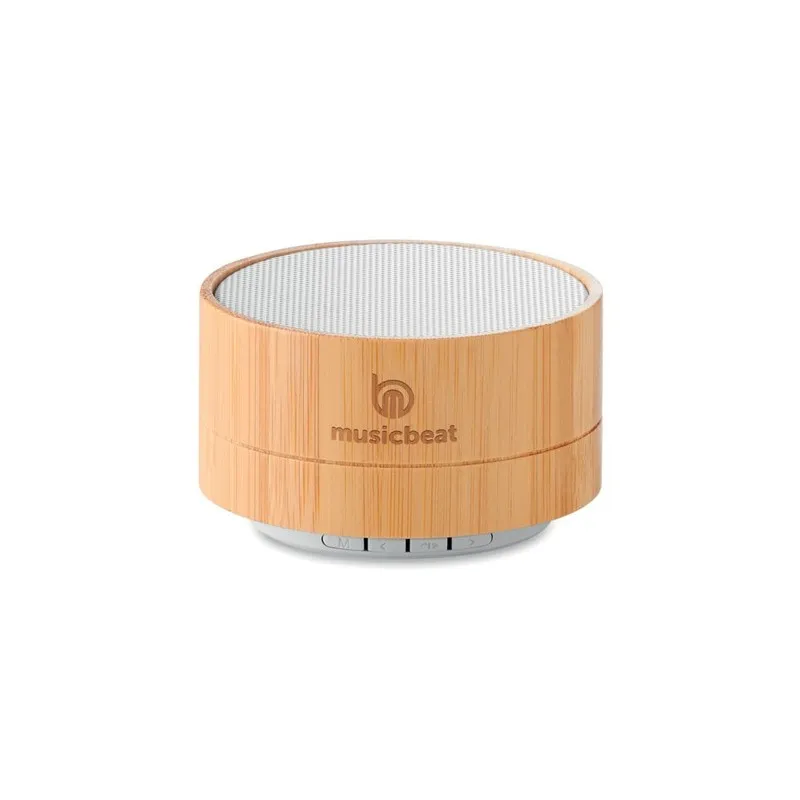 Haut-parleur sans fil en bambou écologique - SOUND BAMBOO Matières : PET recyclé Couleurs : bleu livraison express 24h 48h