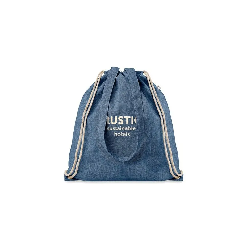 Sac en coton recyclé écologique MOIRA DUO Matières : papier recyclé Couleurs : noir accessoire événementiel unique