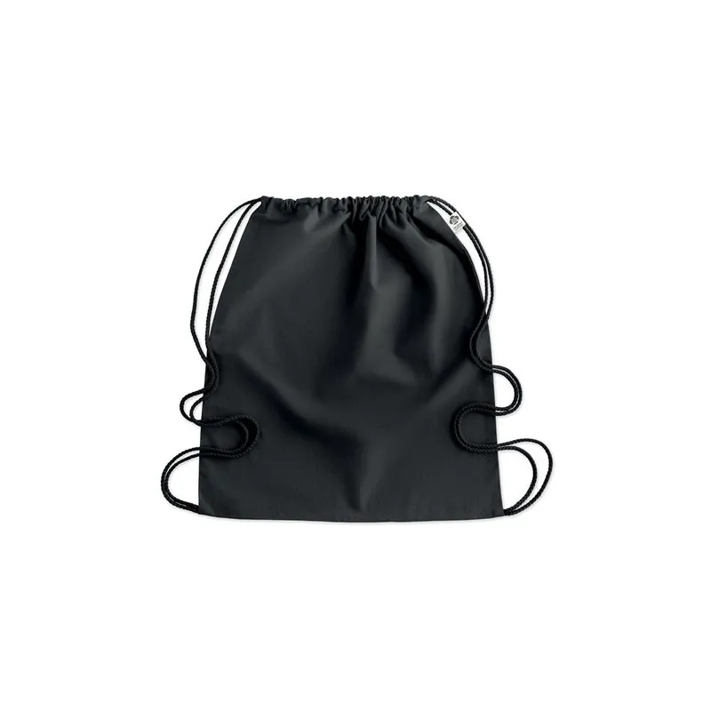 Sac à cordon personnalisé en coton organique YUKI COLOUR Taille textile : XL Couleurs : vert cadeau affaires élégant