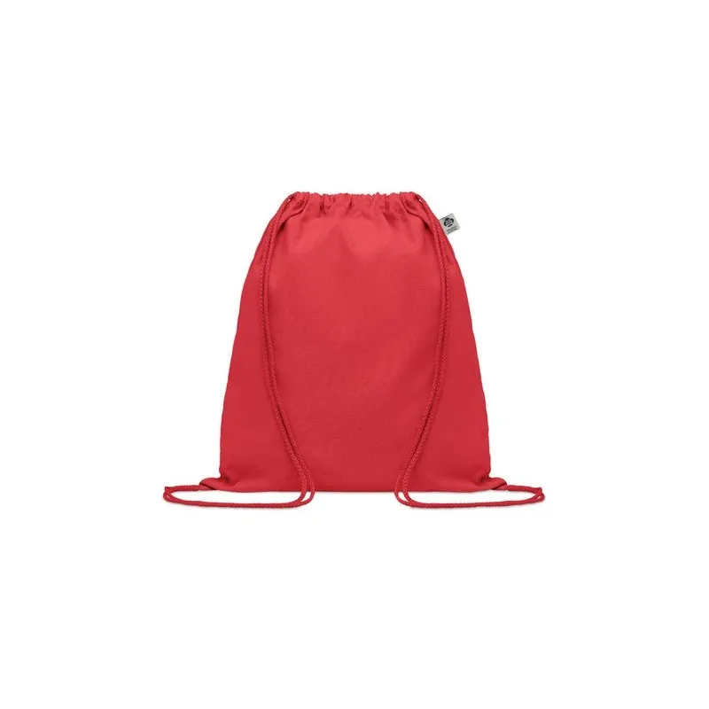 Sac à cordon personnalisé en coton organique YUKI COLOUR Taille textile : XS Couleurs : vert goodies publicitaire événementiel