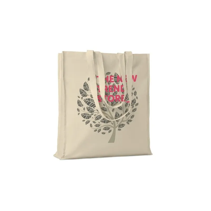 Sac shopping écologique en coton 140gr/m² - PORTOBELLO Matières : acier inoxydable Couleurs : rouge cadeau entreprise pas cher