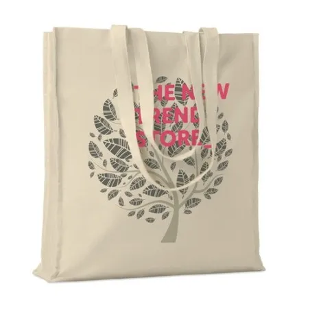 Sac shopping écologique en coton 140gr/m² - PORTOBELLO Matières : acier inoxydable Couleurs : rouge cadeau entreprise pas cher