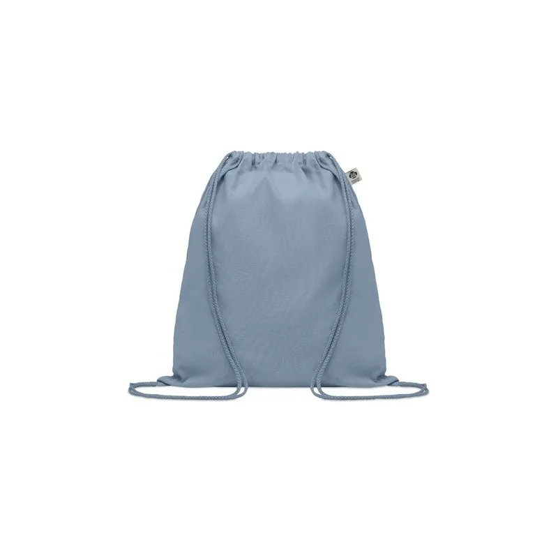 Sac à cordon personnalisé en coton organique YUKI COLOUR Matières : coton Taille textile : M Couleurs : noir personnalisable ave