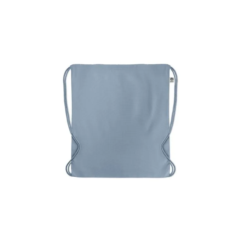 Sac à cordon personnalisé en coton organique YUKI COLOUR Matières : coton Taille textile : M Couleurs : noir personnalisation ra