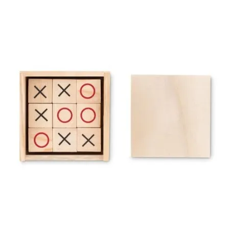 Jeu de Morpion en Bois TIC TAC TOE