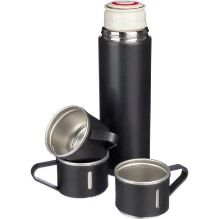 Set personnalisé de deux tasses isothermes et d'une bouteille Herbert pas cher Matières : papier Couleurs : vert cadeau collabor