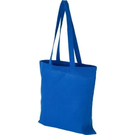Sac shopping écologique en coton recyclé 120g/m² - Cassiopeia Matières : PET recyclé Couleurs : bleu personnalisation rapide en 