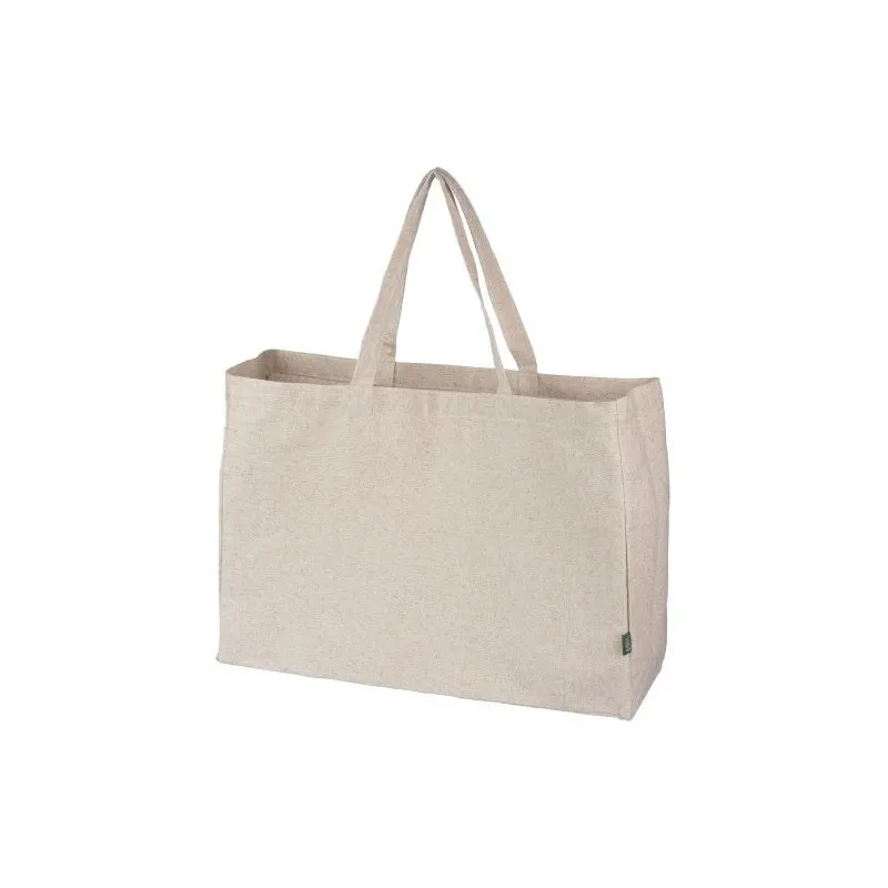 Sac shopping personnalisé en chanvre pas cher - Ludwig Matières : PET recyclé Couleurs : vert personnalisable avec votre logo