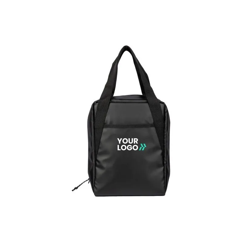 Sac isotherme personnalisé en polyester pas cher - Tanja Matières : PET recyclé Couleurs : noir goodies publicitaire événementie