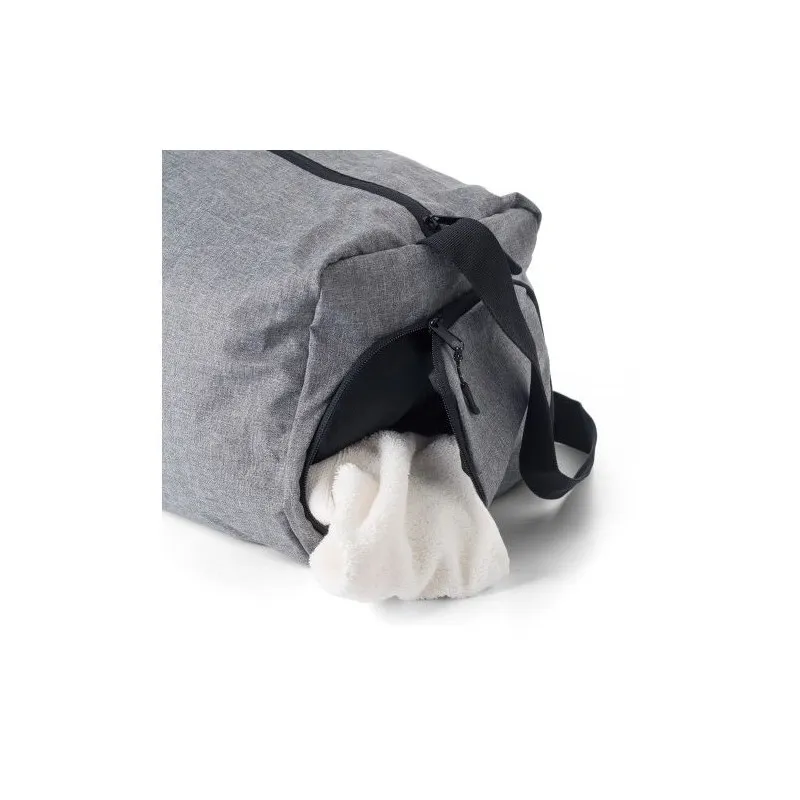 Sac de sport pliable personnalisé en polyester 300D - Corwin Matières : aluminium Couleurs : vert foncé impression haute définit