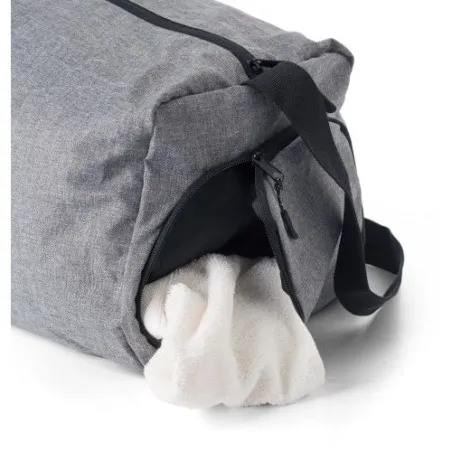 Sac de sport pliable personnalisé en polyester 300D - Corwin Matières : aluminium Couleurs : vert foncé impression haute définit