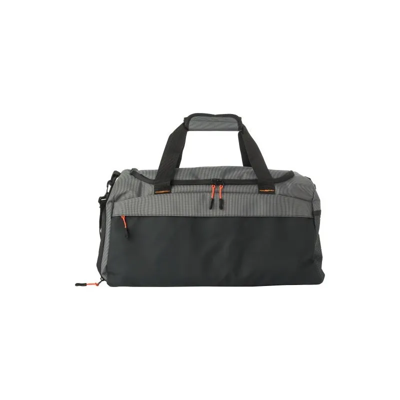 Sac de sport personnalisé en polyester 500D - Mabel Matières : aluminium Couleurs : noir