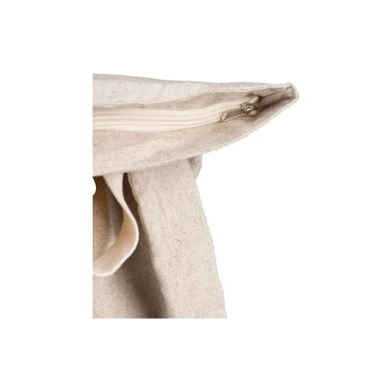 Sac à dos roll-top écologique en chanvre personnalisé - Margarete Matières : coton recyclé Couleurs : gris Contenance : 8 L livr