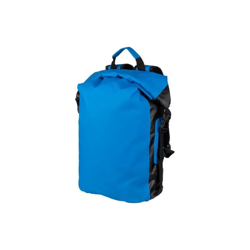 Sac à dos roll-top écologique en bâche 250D personnalisé - Hermann Matières : coton recyclé Couleurs : gris foncé Contenance : 8