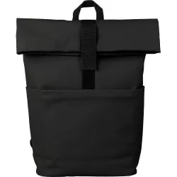 Sac à dos personnalisé en PU pour ordinateur - Senta Matières : PET recyclé Couleurs : gris Contenance : 15 L