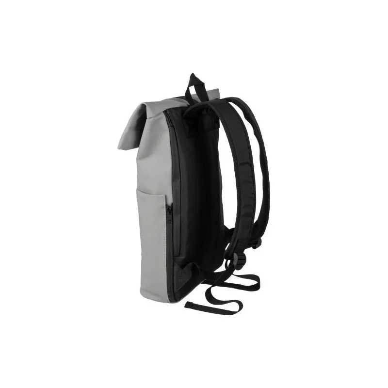 Sac à dos personnalisé en PU pour ordinateur - Senta Matières : PET recyclé Couleurs : gris Contenance : 15 L personnalisation s