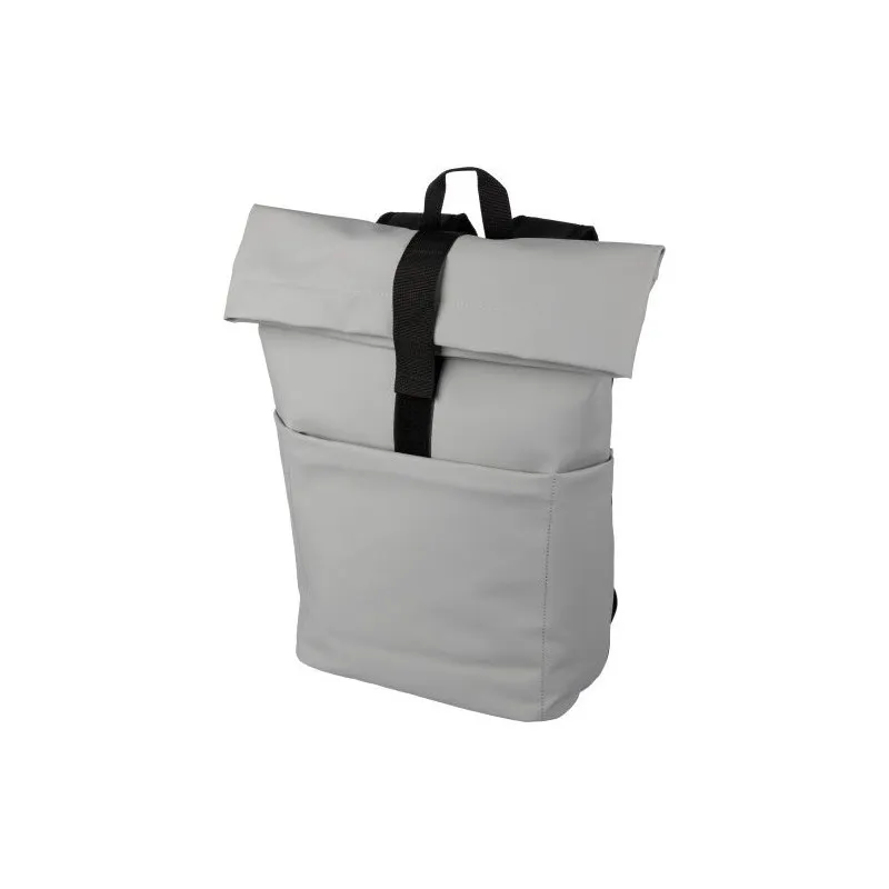 Sac à dos personnalisé en PU pour ordinateur - Senta Matières : PET recyclé Couleurs : gris foncé Contenance : 15 L impression h